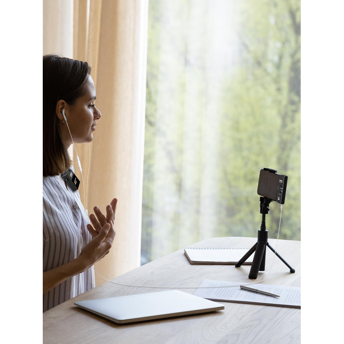 COMICA BoomX-DUC2: Бездротовий мікрофон для смартфона та ноутбука (USB-C) - ідеальний для влогів, подкастів та стрімінгу