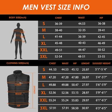 Обогреваемая жилетка для мужчин Telguua с Powerbank 12000mAh, USB, 3 температурні режими, 4 зони обігріву, для катання на лижах та роботи на вулиці, чорний