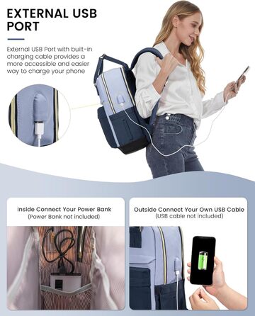 LOVEVOOK Рюкзак для жінок, 15.6