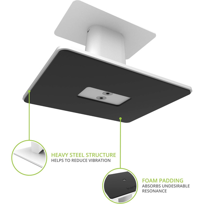 Підставки для акустичних систем Kanto SP6HD | 183 см | Білі | Для середніх/великих колонок та студійних моніторів | Обертові пластини, приховані кабелі