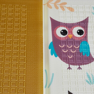 Relaxdays Foldable Play Mat with Forest Animals