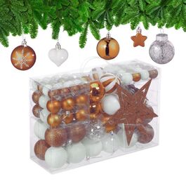 Relaxdays Set of 101 Christmas Baubles