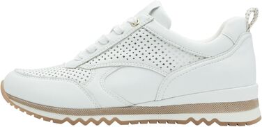 Жіночі кросівки Marco Tozzi, білі, на шнурівці, веганський матеріал (40 EU)