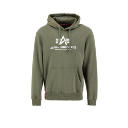 Чоловічий базовий худі Alpha Industries з капюшоном, темно-зелений, розмір S
