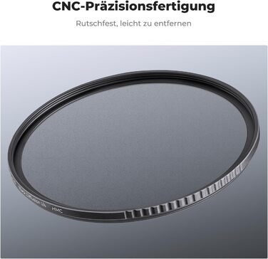 Фільтр K&F Concept 67mm Black Promist 1/4 з оптичного скла з багатошаровим нанопокриттям для відеозйомки/портретної фотографії (Nano-Klear)