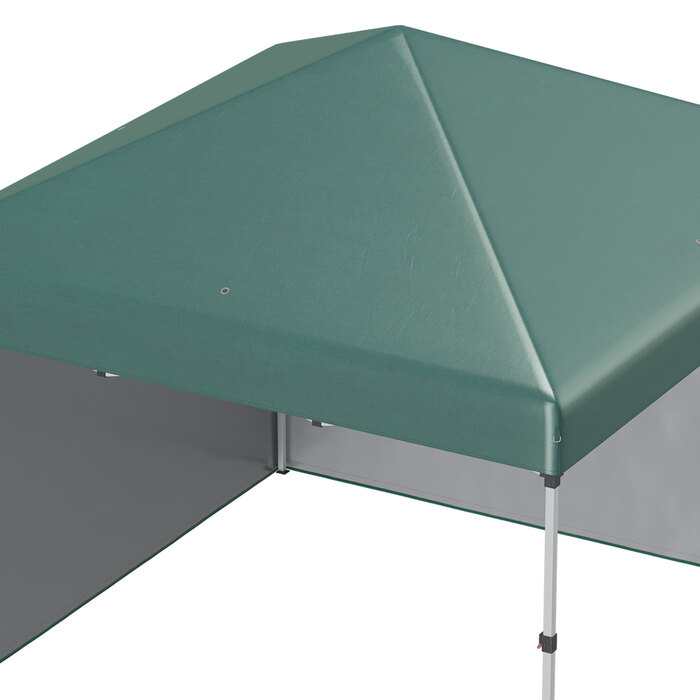 Outsunny Gazebo approx. 3x3m, water-resistant, stable, winter-proof, pop-up folding gazebo with 2 side walls, UV protection 30+, foldable party tent, garden tent with bag, garden gazebo for camping, garden, lawn | Aosom