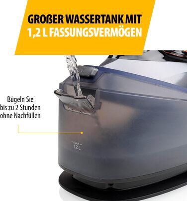 Праска парогенератор Tristar ST-8300: 2000W, керамічна підошва, вертикальне прасування, 70 г/хв, самоочищення, 210 мл резервуар