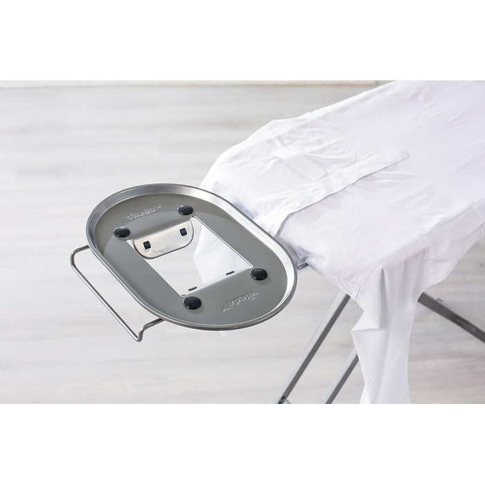 Гладильна дошка Vileda Perfect 2 в 1 Plus, 122 x 44 см, з регульованою підставкою для праски та висувним металевим кріпленням