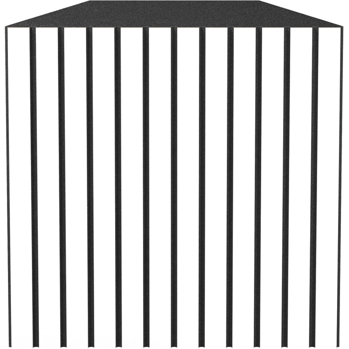 Набір акустичних кутових бас-пасток SLATO (4 шт), 50x50x10 см, білі — панелі для звукоізоляції, поглинання та дифузії звуку в студії звукозапису