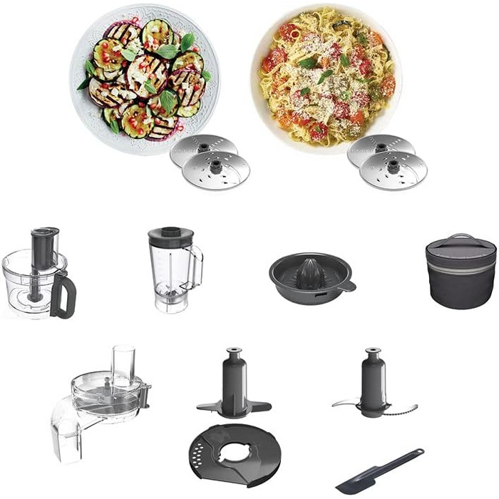 Кухонний комбайн Kenwood MultiPro Express 1000 Вт, чаша 3 л, блендер 1,5 л, соковижималка, насадки для нарізки, Express Serve