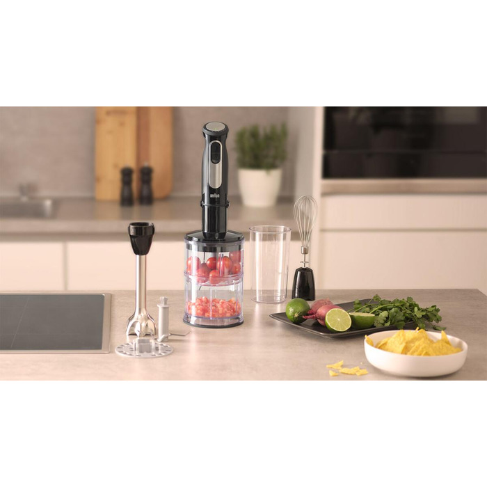 Погружний блендер Braun MQ55254M, 1000 Вт, чорний
