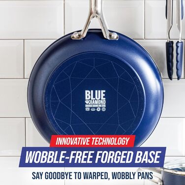 Набір сковорідок Blue Diamond Cookware Diamant, 2 шт. (24 см, 28 см), керамічне антипригарне покриття, без PFAS, для всіх типів плит (крім індукційних)