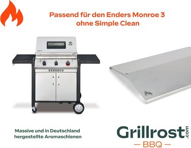 Оригінальна нержавіюча аромашина Grillrost для Enders Monroe 3 (без Simple Clean), захист пальників
