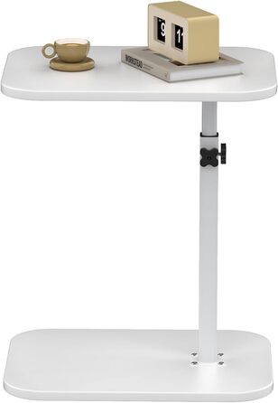 Зручний столик для ноутбука в ліжко - Lapdesk, складний, регульований, портативний, білий (40 x 30 x 80 см)