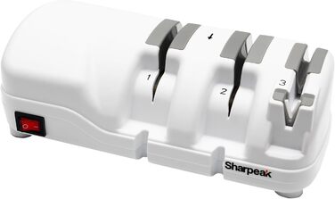 Електричний професійний точильник для кухонних ножів Sharpeak 198H-SPK, 3 рівні заточування, алмазні диски, захист від перегріву, тихий мотор
