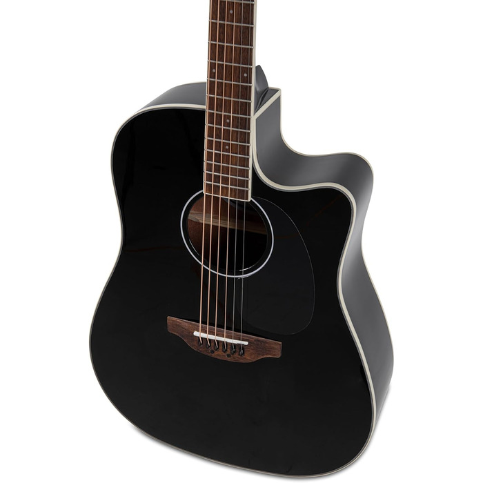 Акустична гітара Applause E Akustikgitarre Traditional Mid Cutaway (AED-96-5HG Black Gloss, Wood Classics E-Akustik)
