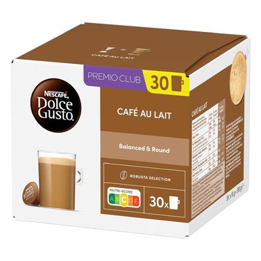 Капсули для кави NESCAFÉ Dolce Gusto Café au Lait, 300 г (набір 3х30 капсул)