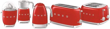 Smeg KLF04RDEU Kettle, 2400W, 1.7 liters, Red