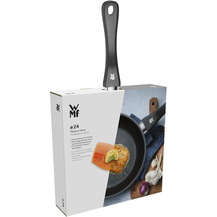 WMF Devil 24cm Non-Stick Fry Pan - Induction Compatible, Cromargan Stainless Steel, Plastic Handle