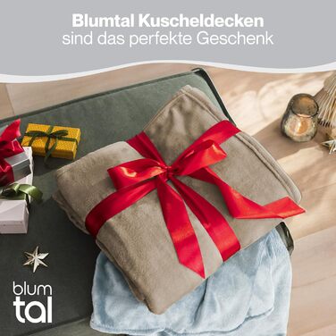 М'яка ковдра Blumtal Kuscheldecke з флісу, 150x200 см, сертифікат Oeko-TEX, для дому та відпочинку
