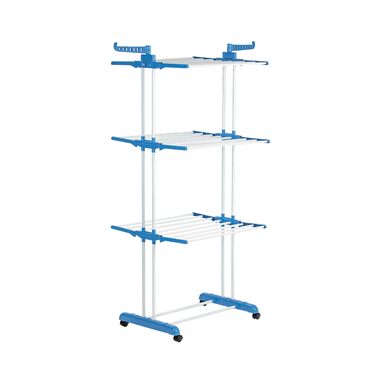 Складаний сушильник для білизни EASYmaxx з 3 рівнями, чорний/білий | Ефективне сушіння, компактний та мобільний