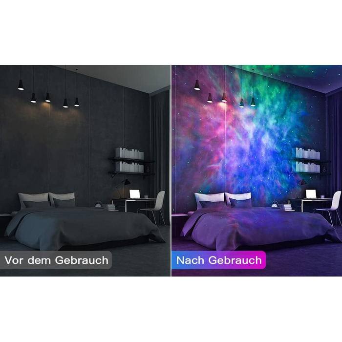 Blubbel LED Star Sky Projector, Wi-Fi Star Projector, 3D Galaxy Lamp Night Light, App/Voice Control, Star Projector, Star Light Galaxy, Alexa/Google Compatible, Baby, Kids, Bedroom