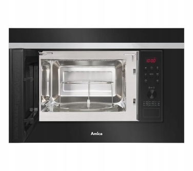Вбудована мікрохвильова піч Amica AMGB20E2GB F-TYPE, 700 Вт, 20 л, чорна