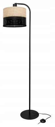 Підлогова лампа Glimex Modern E27 60 Вт, бежевий, коричневий, чорний