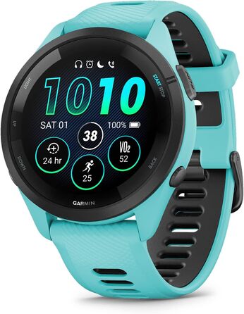 Garmin Forerunner 265 чорний/світло-сірий (46 мм, Aqua та чорний) - GPS годинник для бігу