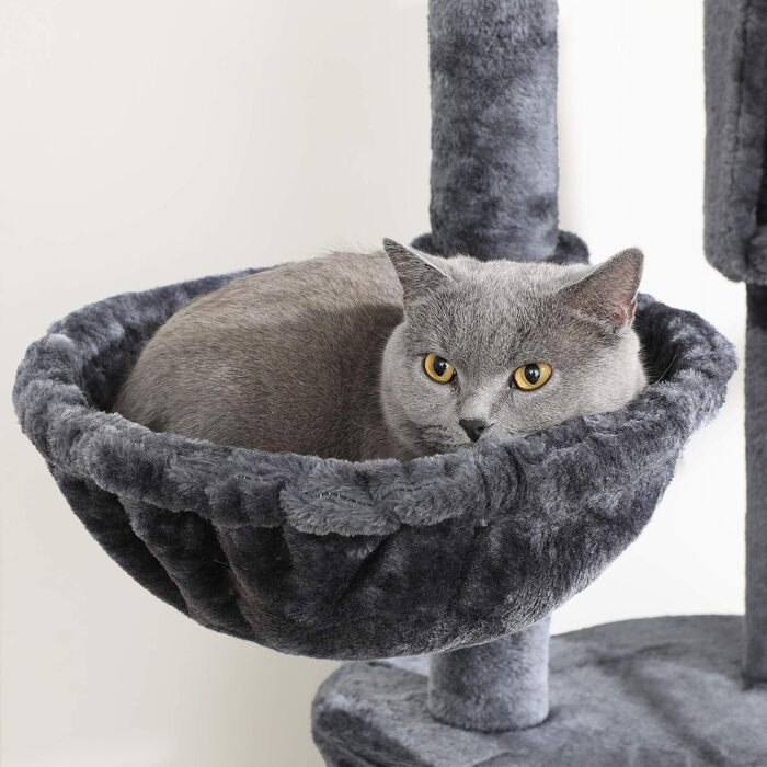 Дряпка для котів Feandrea, кігтеточка, 2.4-2.6 м, сірий колір (PCT110W01)
