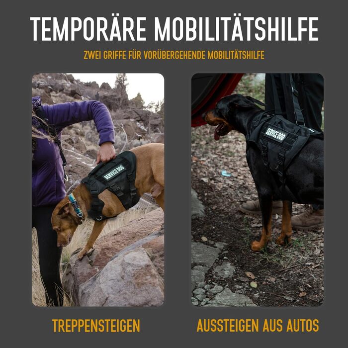 Тактичне облягання для собак, підтримуюче облягання для середніх та великих собак, Air Mesh регульоване облягання для службових собак з металевою застібкою 39g для навчання, прогулянок, чорний, розмір M (обхват шиї: 36-53 см, обхват грудей: 50-74 см)