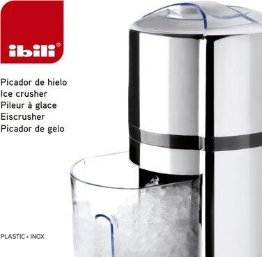 IBILI Ice Crusher, Stainless Steel, Silver/Black, 16 x 16 x 26 cm