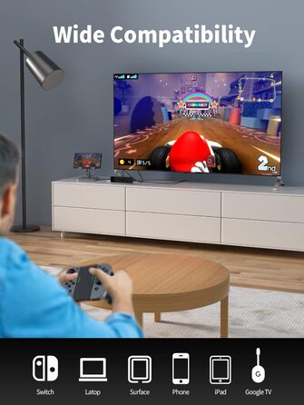 Док-станція USB-C хаб 13-в-1 з підтримкою 2 моніторів 4K HDMI, VGA, Ethernet, USB 3.0/2.0, PD 100W, SD/TF, AUX для Windows/Mac/Dell/HP