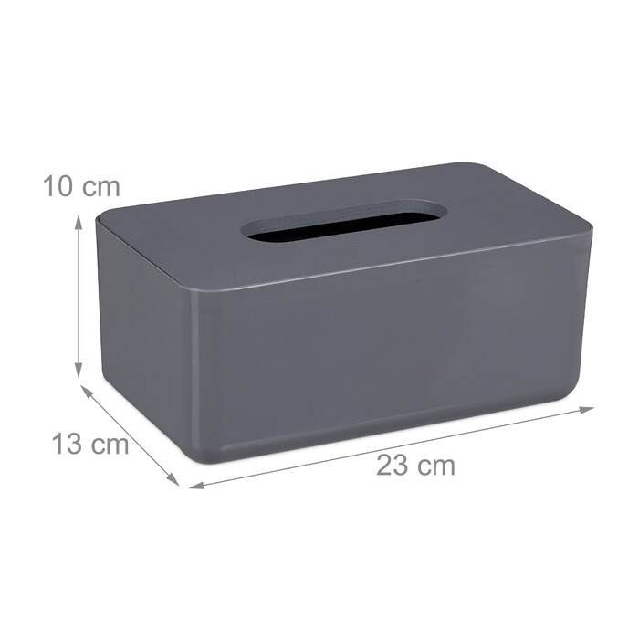 Relaxdays Tissue Box with Bamboo Lid