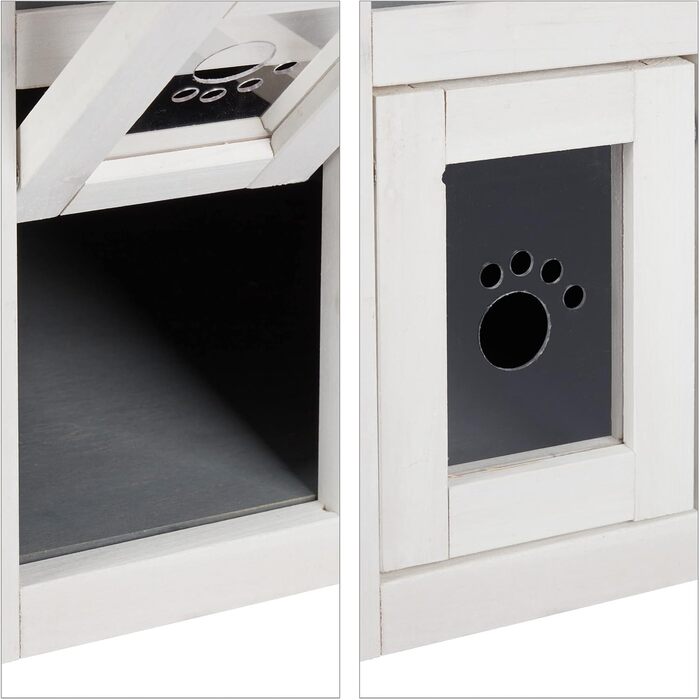 Кіт-будинок Relaxdays з тканини, кіт-печера з 2 входами, 71,5 x 62,5 x 44 см, складаний, сірий/білий