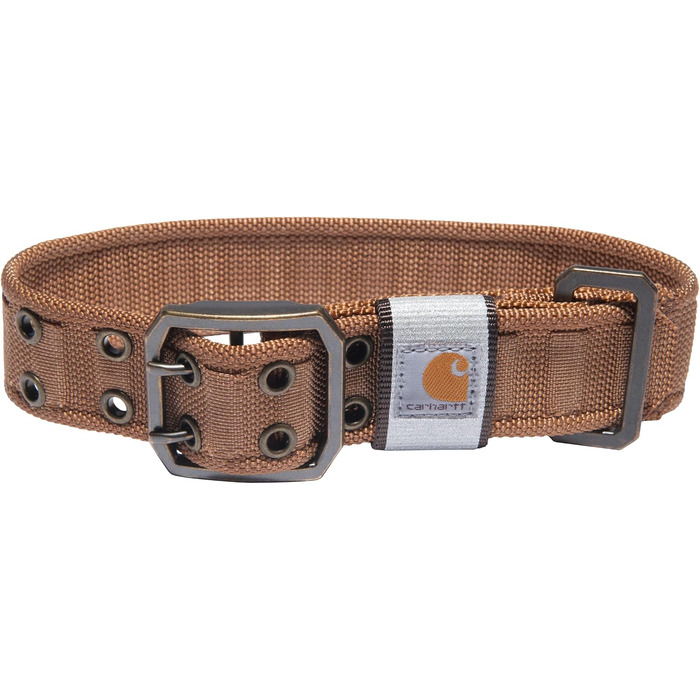 Carhartt Pet Fully Adjustable Wide Webbing Dog Collar, Carhartt Brown, Size M