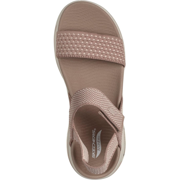 Сандалі жіночі Skechers Go Walk Arch Fit - Polished Sand, 40 EU, коричневі