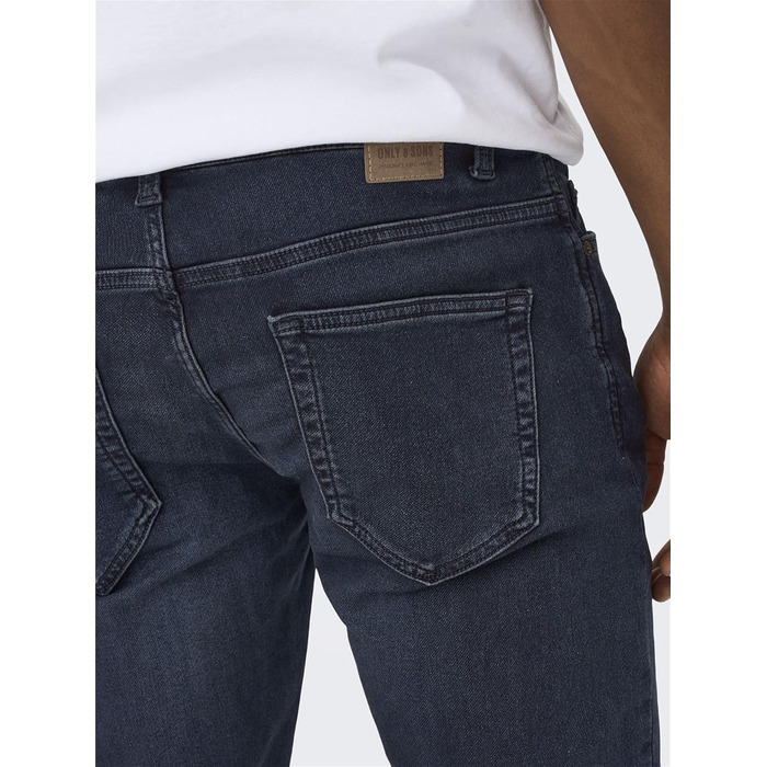 Джинси чоловічі Only Sons Slim Onsloom Dark Blue 32W/32L, синій денім