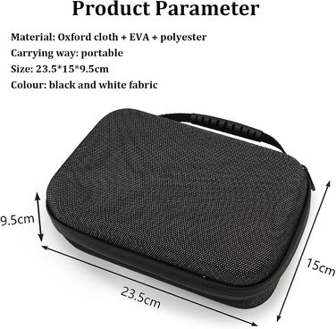 Жорсткий захисний кейс Baomaeyea для Apple Mac Mini M4/M4 Pro, органайзер для аксесуарів, миші та кабелів, чорний, для подорожей, офісу чи дому