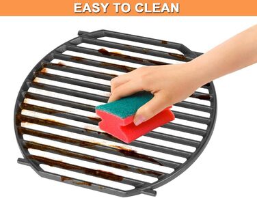 Гриль-плита для Weber Gourmet BBQ System Sear Rost, сумісна з Weber GS4 Spirit II 200/300, Genesis II E-310, II LX S-440, аксесуари GBS, чавун, 1 шт.