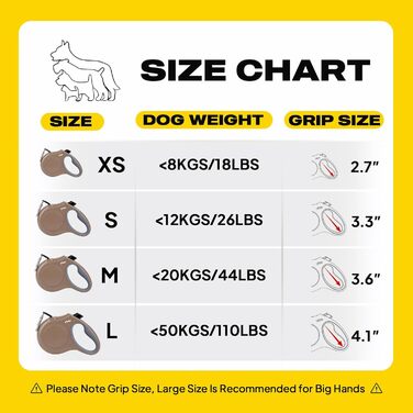 Рулетка для собак Fida, 4.8 м, для маленьких собак до 11.8 кг, 360°, кавовий/коричневий колір