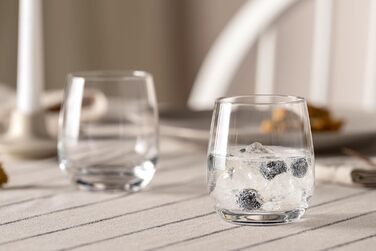 Leonardo TIVOLI Set of 6 Small Glasses, Clear Glass, 6 Pieces (1 Pack), 6
