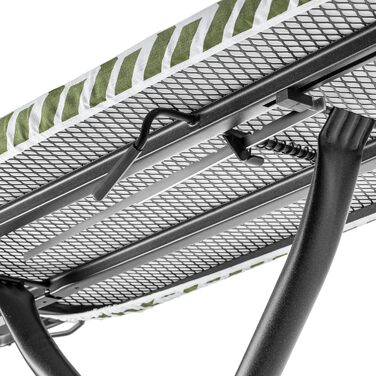 Прасувальна дошка KADAX з висувною полицею, 120x42 см, регульована висота, антиковзні ніжки (Зелена)