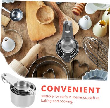 MAGICLULU 3-Piece Baking Tool Set, Paper Coffee Cups with Lids, Measuring Spoons, Bowl Holder Clips, Latte Glasses, Modern Adjustable Cutlery, Automatic Bottle Opener, Gold, Silver, Stainless Steel