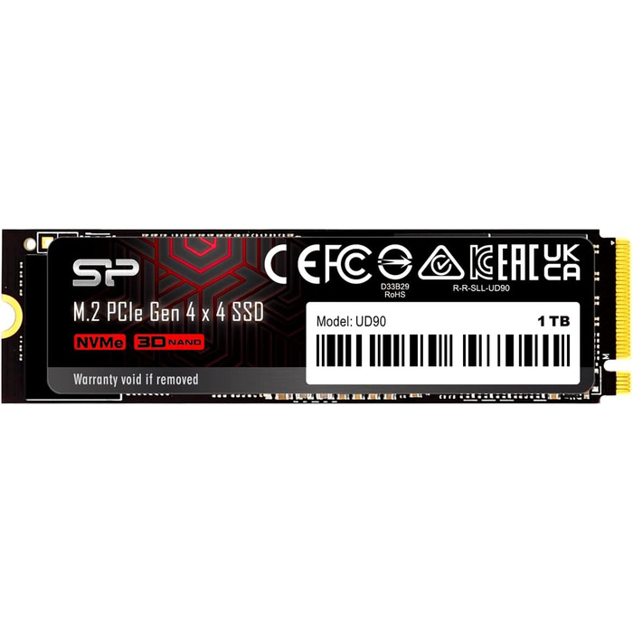 SSD Silicon Power UD90 1TB NVMe 4.0 Gen4 PCIe M.2 – Швидкість до 5000/4800 МБ/с