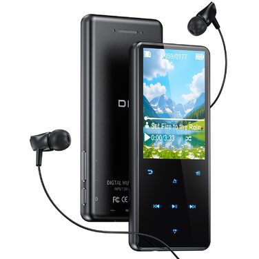 MP3 плеєр 64GB з Bluetooth 5.3 та екраном 2.4