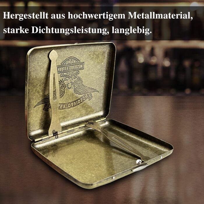 Металеве етажерка для сигарет на 20 шт. з бронзовим орлом, 2 шт. (85 мм)