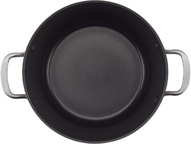 KitchenAid 80128 Hard Anodized Induction Stock Pot with Lid, Nonstick Coating, Aluminum, Matte Black Stock Pot (8 Quart)