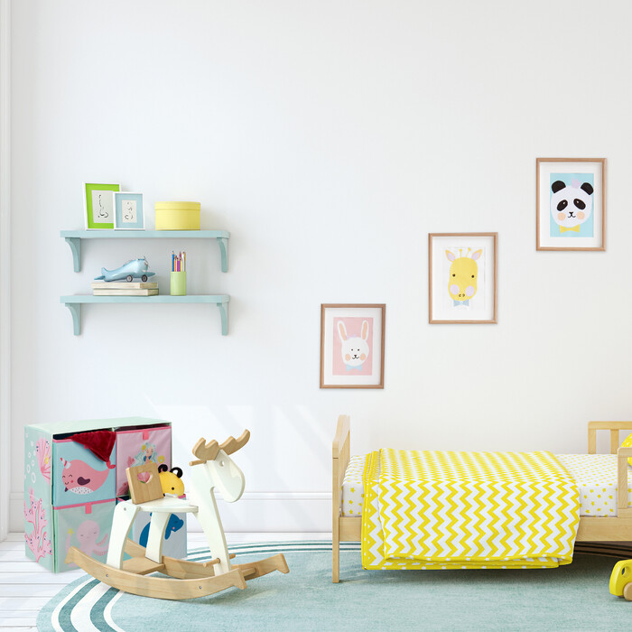 Relaxdays Children's Shelf with Boxes