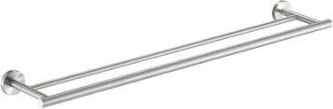Тримач для рушників KES, подвійний, з нержавіючої сталі SUS304, 60 см, настінний, A2001S60